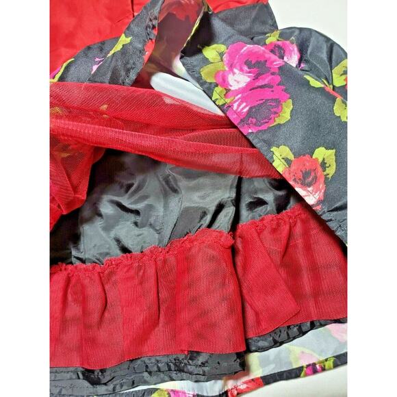 The Childrens Place Baby Girl 18-24M Red Tulle Dress Floral Rose Holiday 18M 24M - Picture 7 of 7